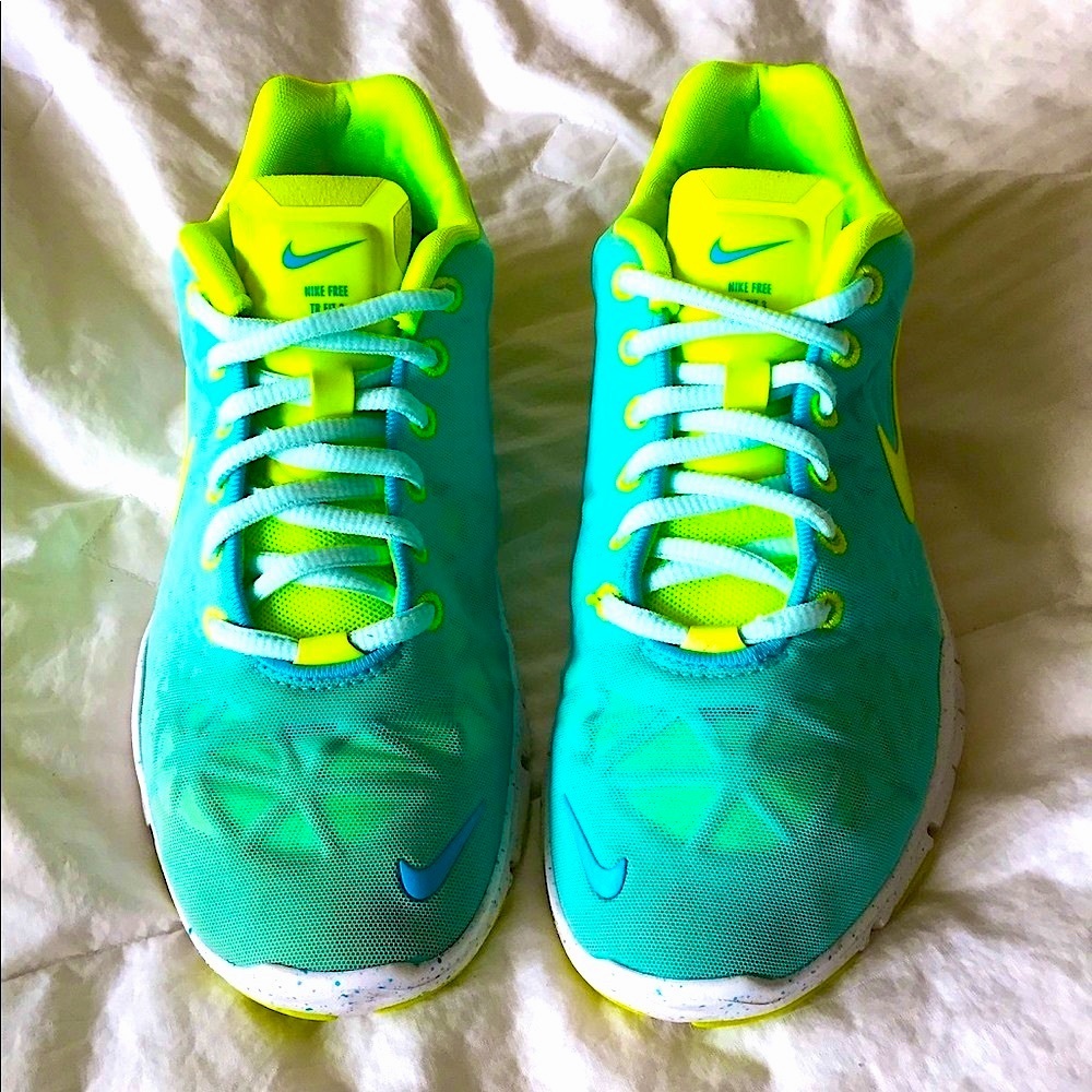 Women's Nike Free Sneakers  Aqua  size 7